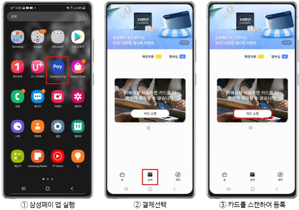  삼성페이 사용법, 카드등록 방법, 안드로이드 기종 리스트 총정리