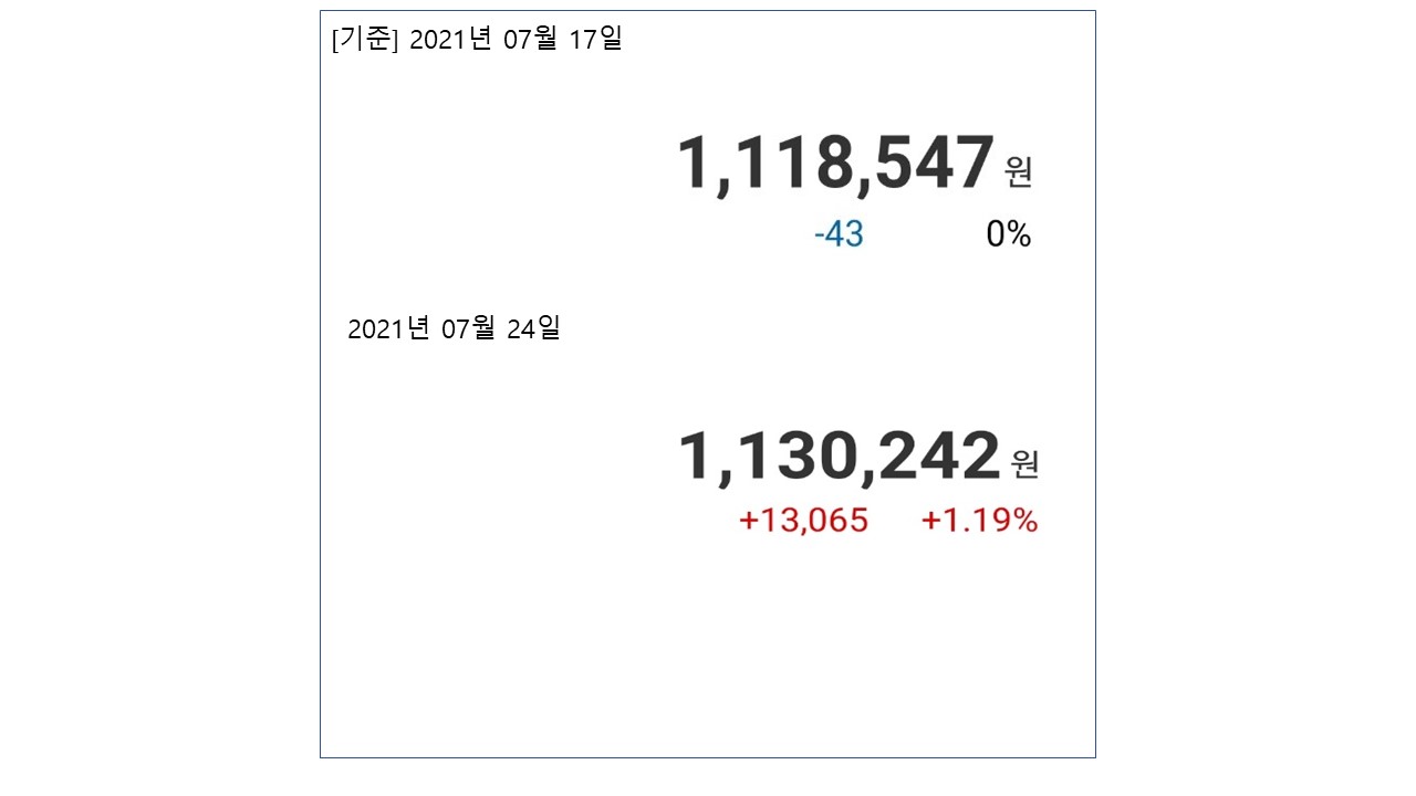  [해외주식] 월 40만원으로 시작하는 해외주식투자 (7월24일기준)