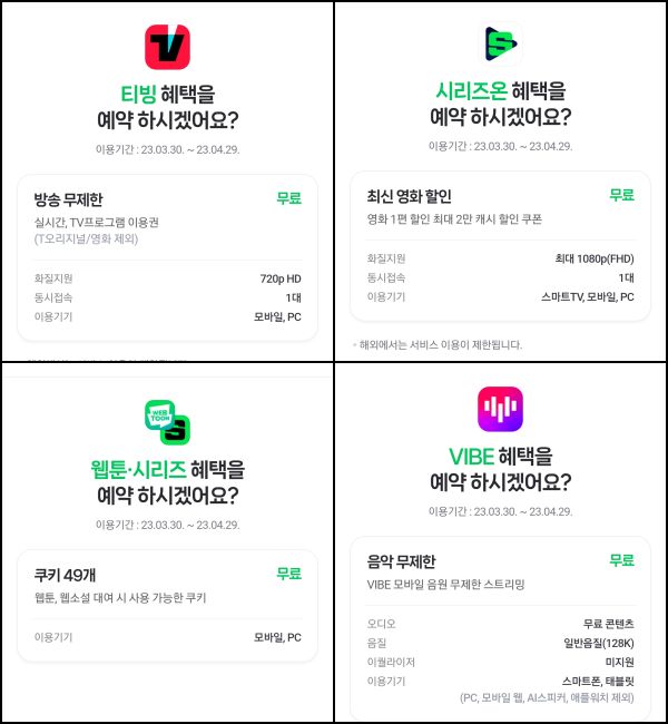 디지털 콘텐츠 구독 유형