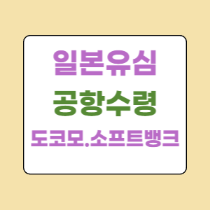  일본여행 공항에서 유심 받고 출국 소프트뱅크 도코모 주의사항