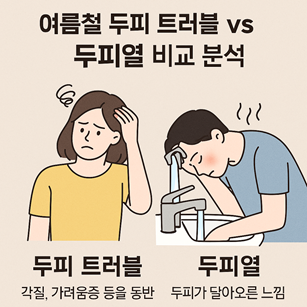두피 트러블 vs 두피열 비교 분석
