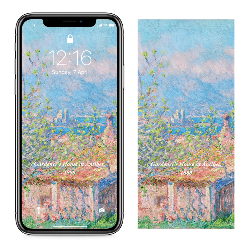 13 앙티브의 정원사의 집 C - Claude Monet 아이폰명화배경화면