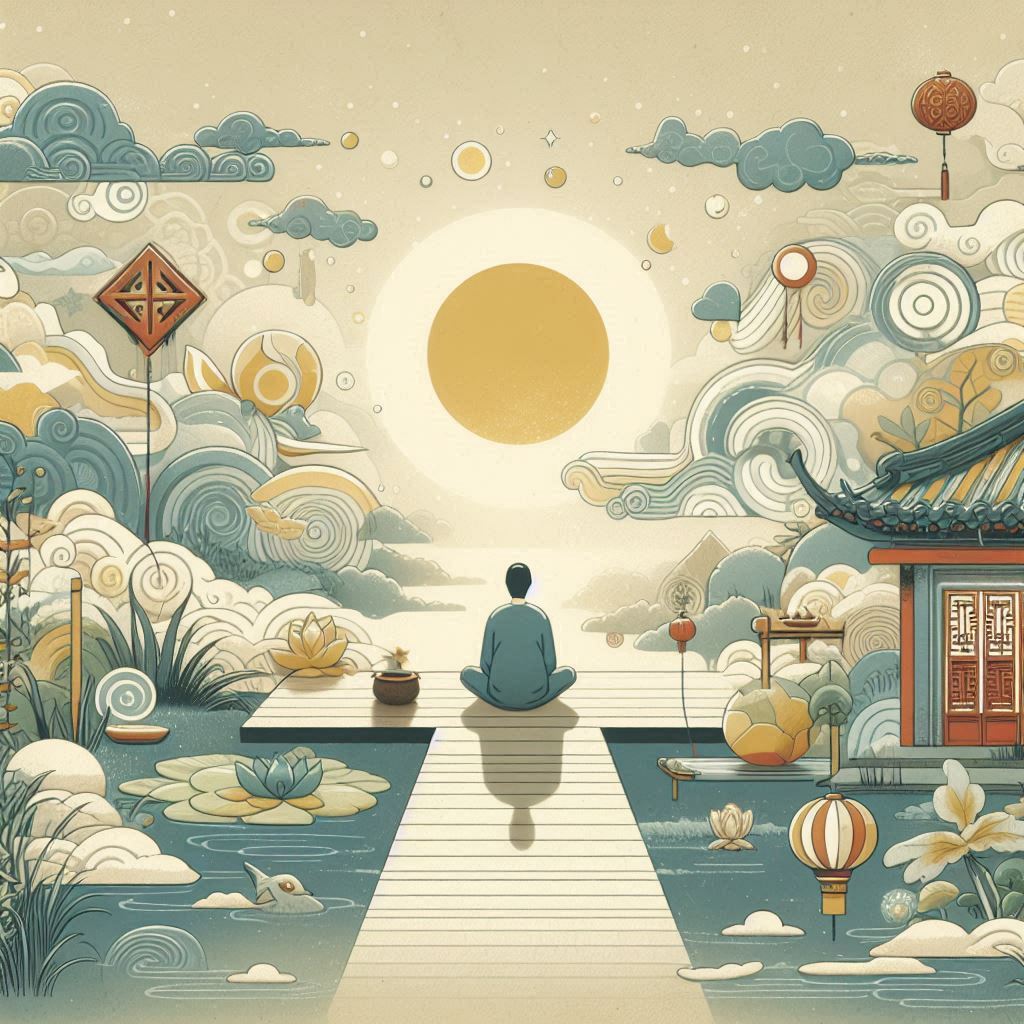 색거한처 침묵적요(索居閑處 沈默寂寥)