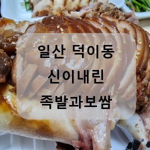  일산 족발집: 신이내린족발과보쌈 배달 솔직후기