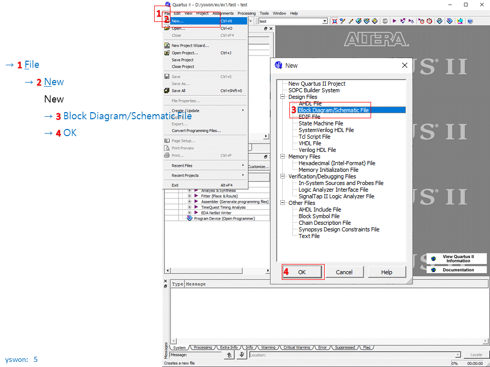 [Quartus] Quartus II 10.0 Quick Start