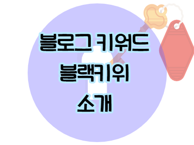  블로그 키워드 선정하기 - 블랙키위 이용