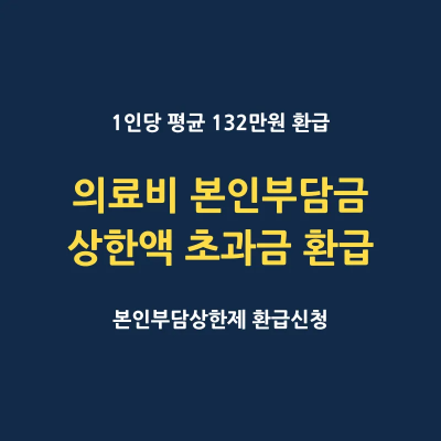 의료비 본인부담금 상한액 초과금 환급 신청 방법