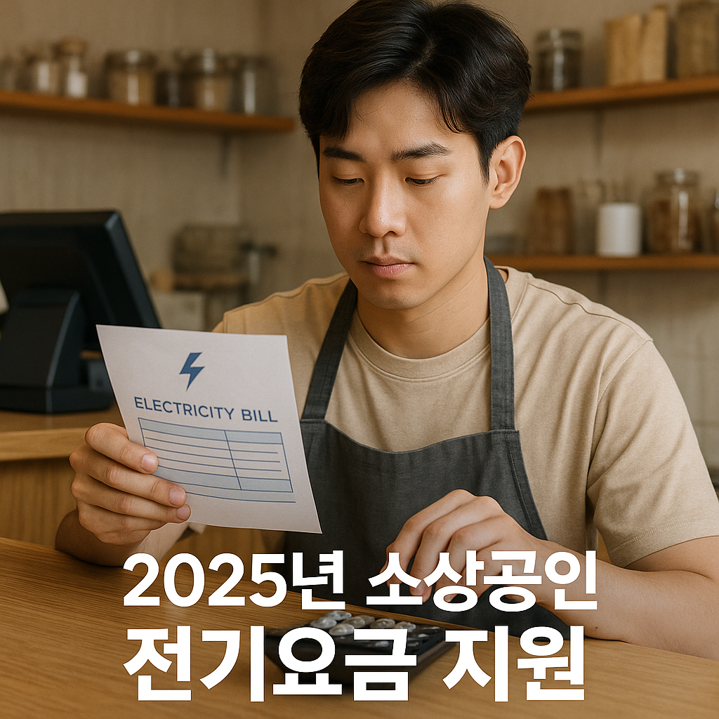 2025년 소상공인 전기요금 지원 이미지