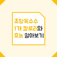 초당옥수수 1개 칼로리 및 효능 썸네일