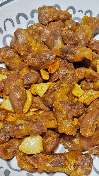 치킨가루-닭똥집-튀김