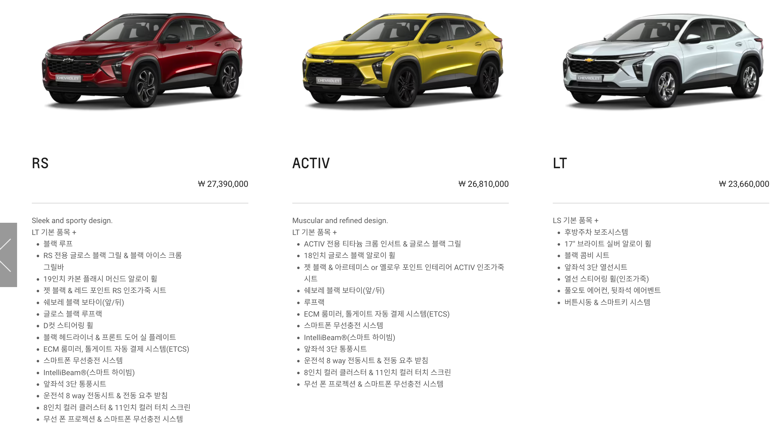 트랙스 크로스오버