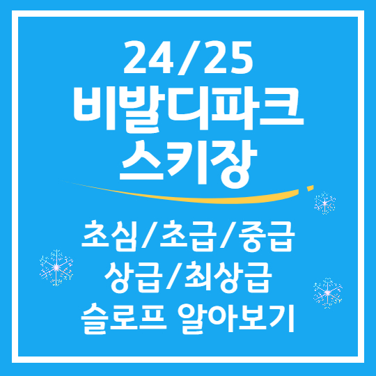 비발디파크 스키장 슬로프 정보