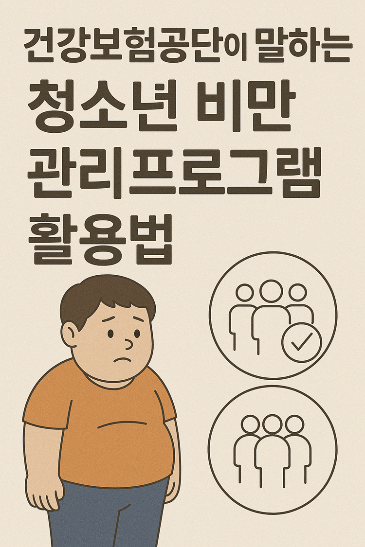 건강보험공단이 말하는 청소년 비만 관리 프로그램 활용법