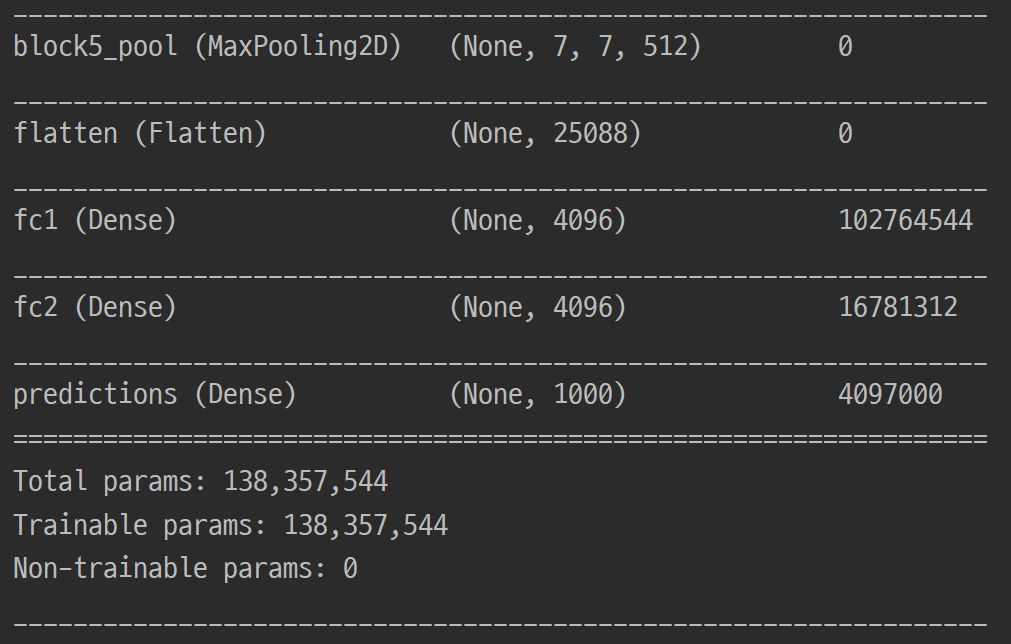  [Tensorflow] 텐서플로우에서 사전 학습된 VGG16 모델 불러오기