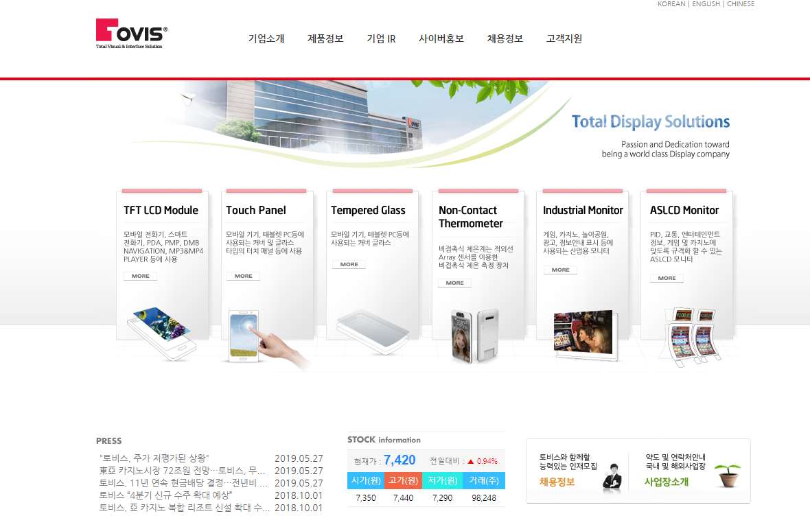  토비스 주가, 비접촉식 체온계 모멘텀 받을까