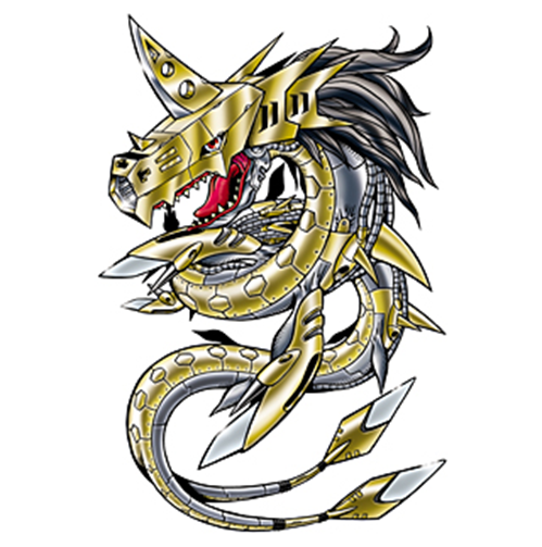  [디지몬도감] 메탈 시드 라몬 メタルシードラモン METALSEADRAMON METALSEADRAMON