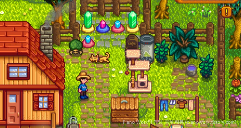 스타듀밸리(Stardew Valley)&#44; 반려동물들과 캣 트리