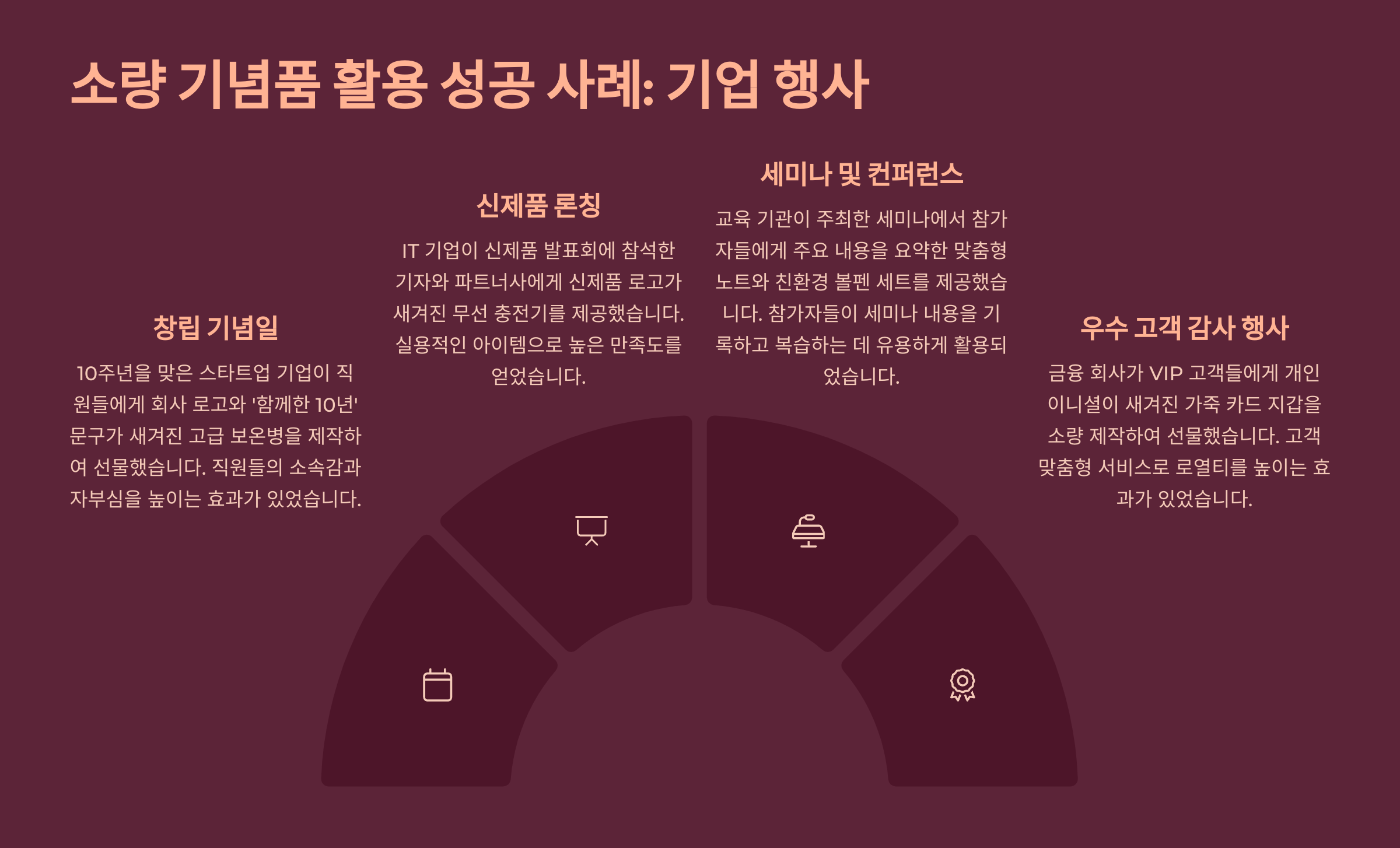 소량 기념품 제작 회사 창립기념일 선물 행사 기념품