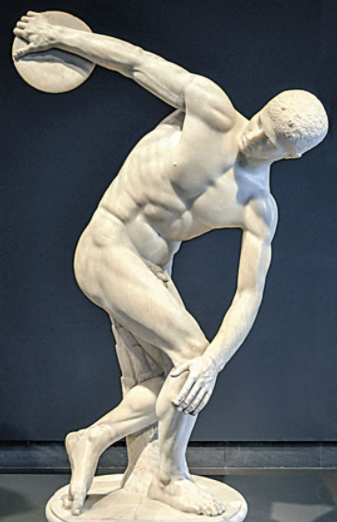 고대 로마 원반 던지는 사람 조각상의 의미