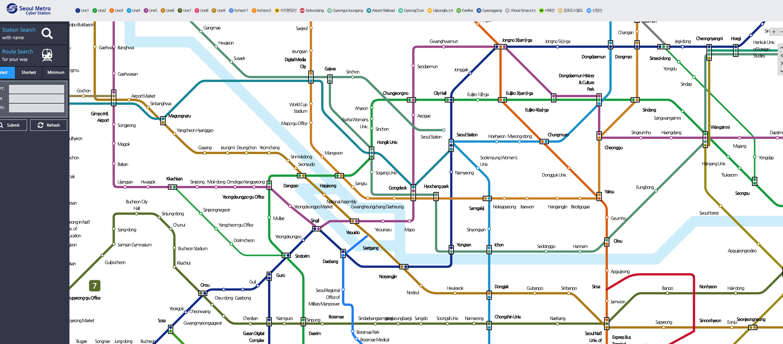 Seoul Subway Map