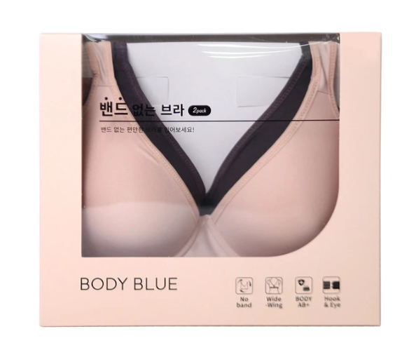 바디블루 밴드리스 브라 2매
