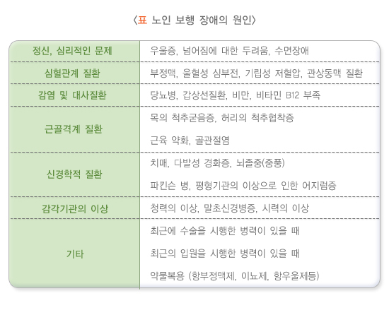  노인 보행 장애