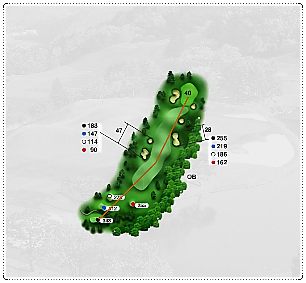 지산CC 동 코스 6번 홀