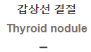  갑상선 결절 [Thyroid nodule]