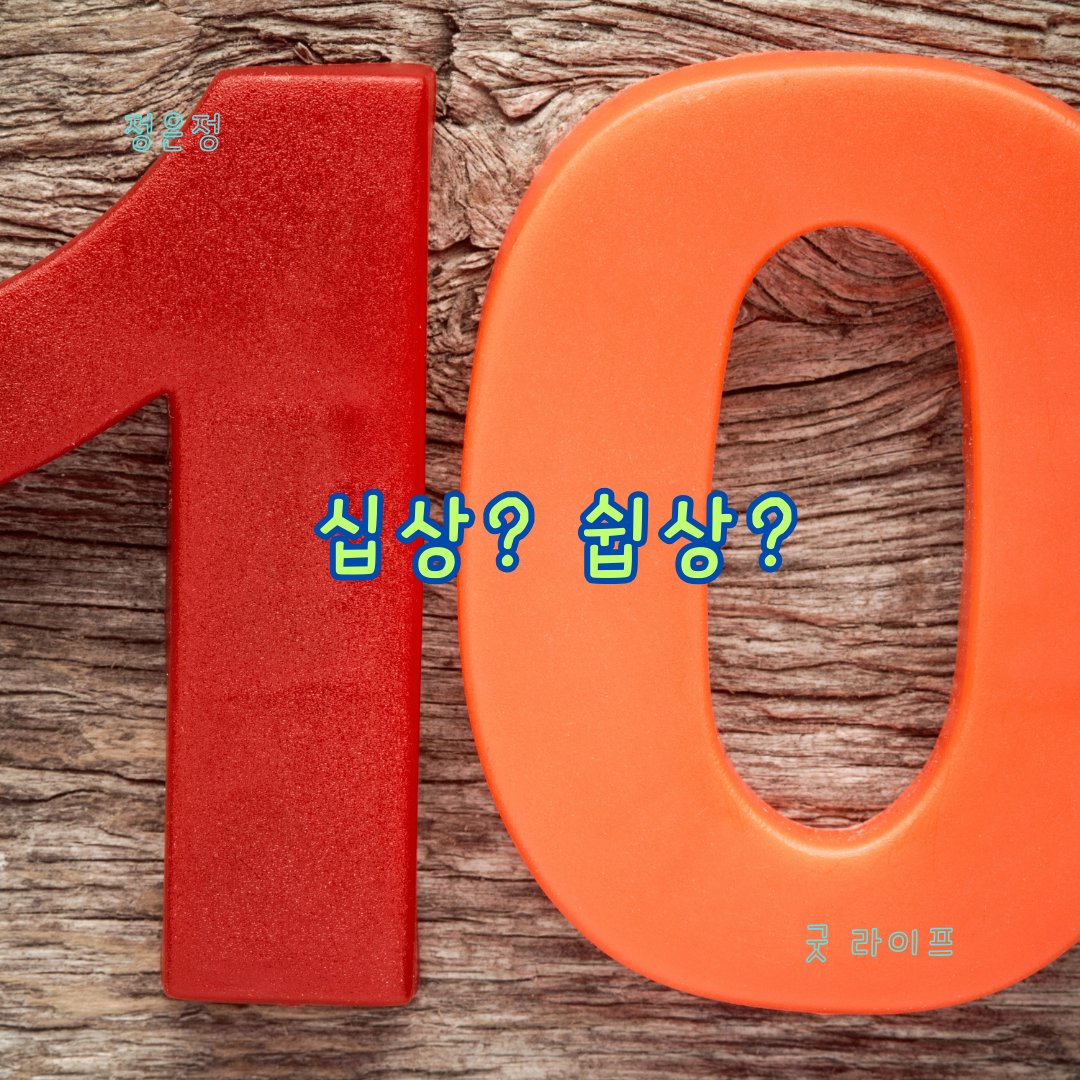 십상&#44; 쉽상&#44; 십상팔구&#44; 십중팔구