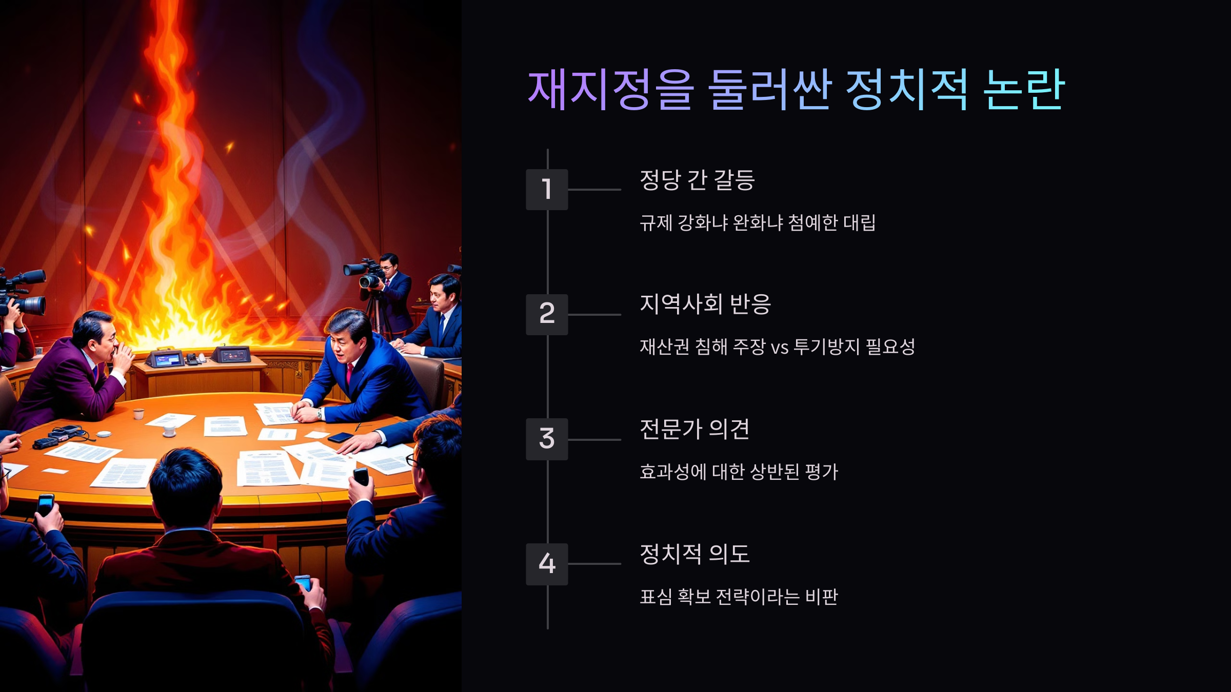 재지정을 둘러싼 정치적 논란