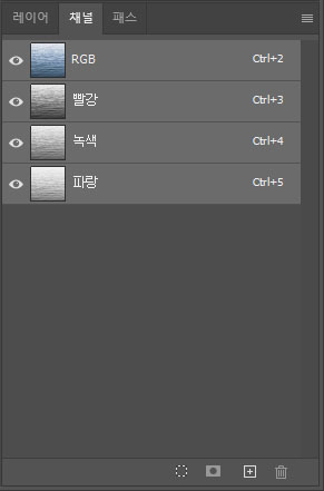 합성 채널과 색상 채널