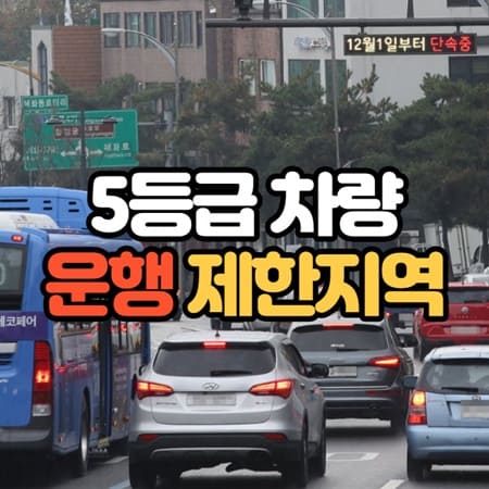 5등급 차량 운행제한 지역