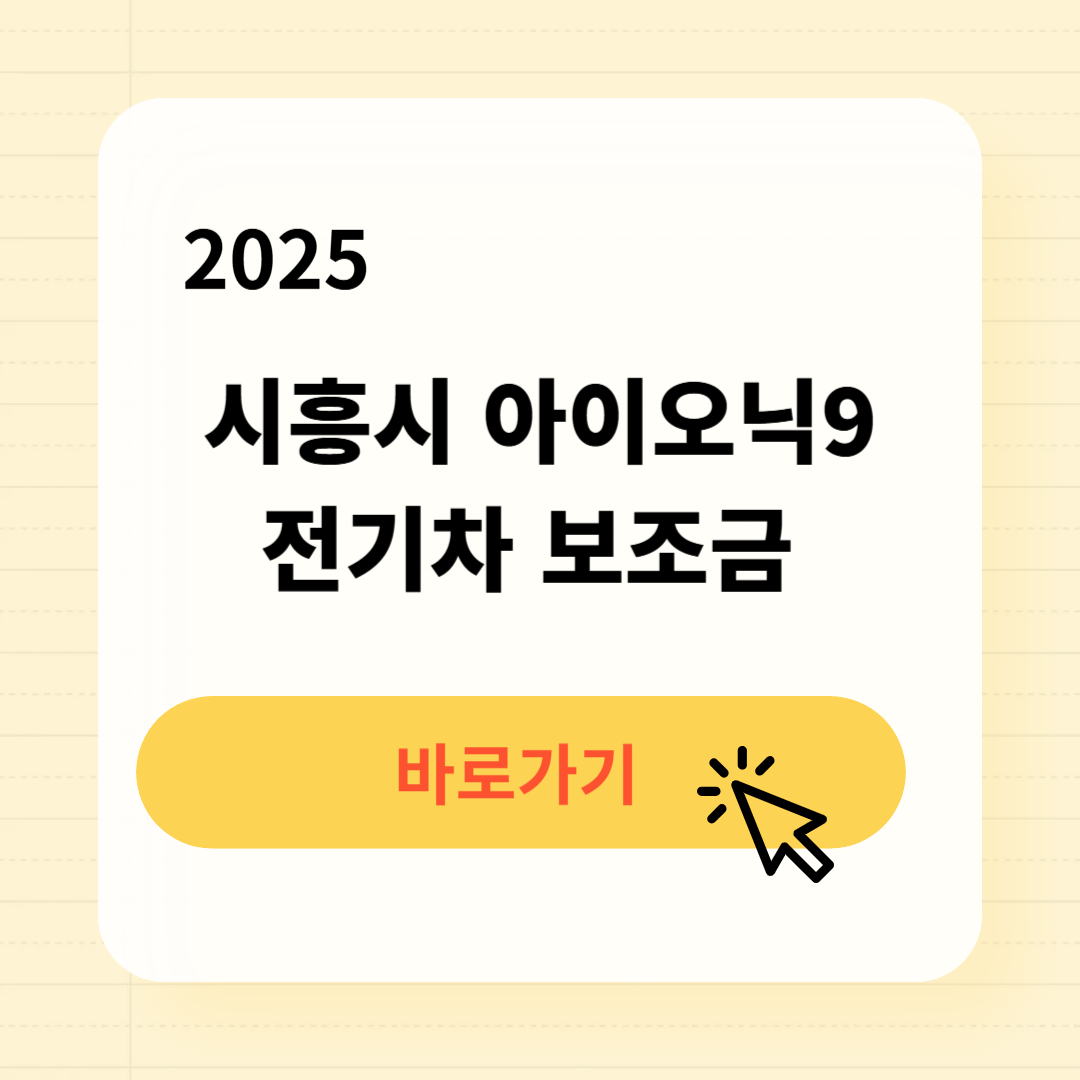 시흥시 아이오닉9 전기차 보조금