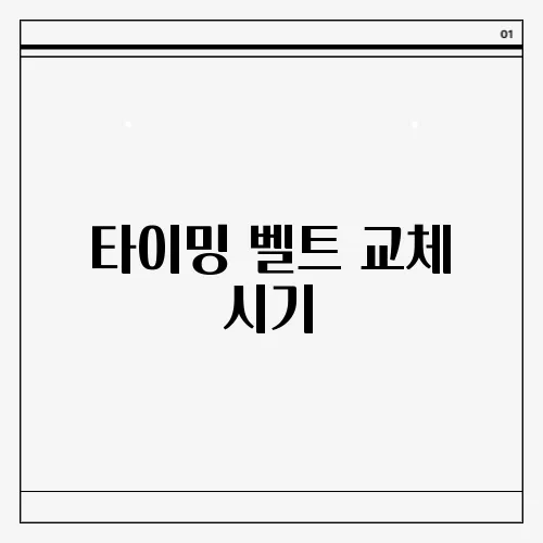 타이밍 벨트 교체 시기