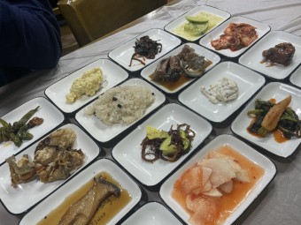 하동한상 참게가리장 재첩회무침 능시배다구