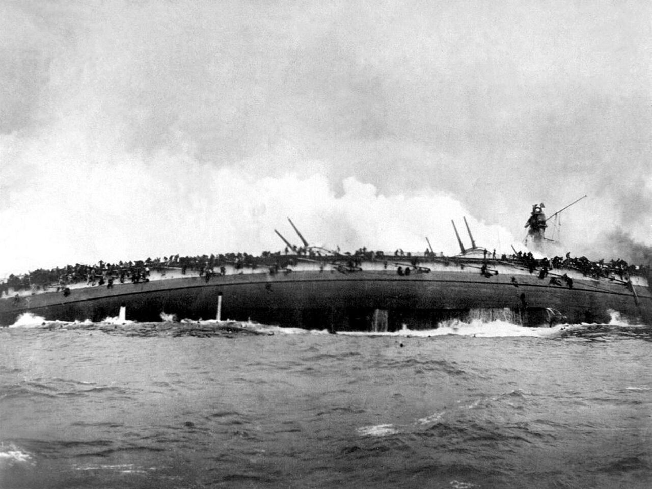 제1차 도거 뱅크 해전 침몰하는 독일제국 해군 블뤼허 구축함