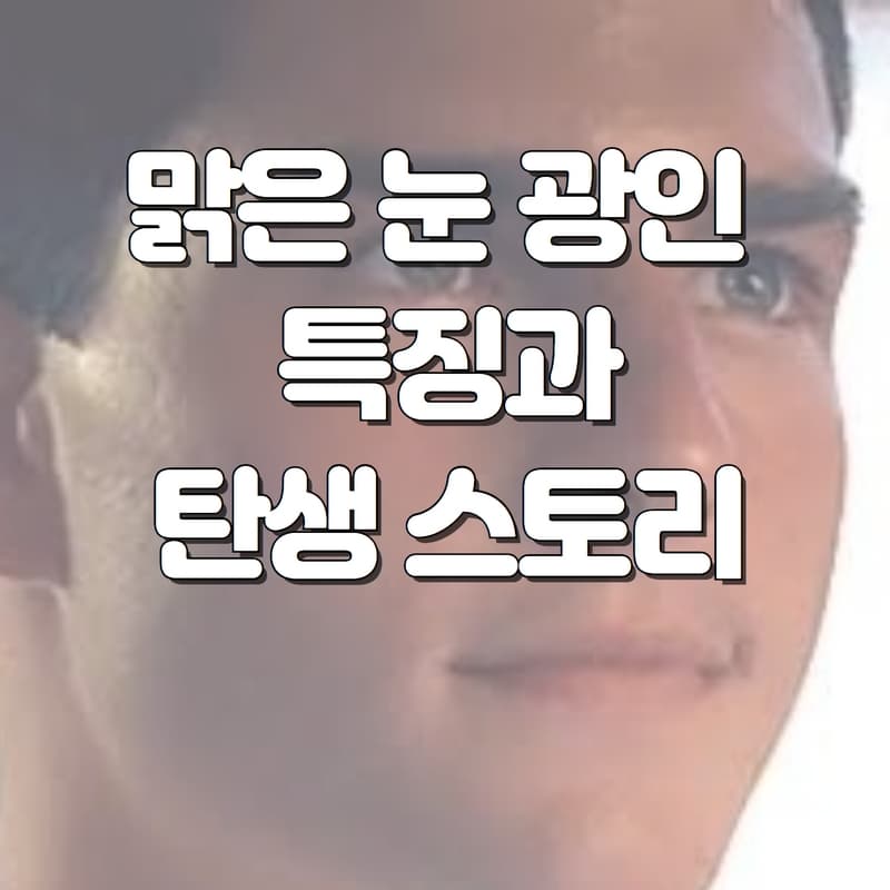  맑은 눈의 광인 특징과 탄생스토리