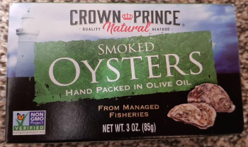 Crown Prince Natural&#44; Smoked Oysters&#44; In Olive Oil