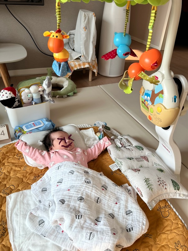  3개월, 100일 아기 하루 일과(분유량, 수면시간, 놀이)