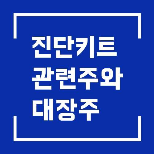  진단키트 관련주 중 대장주 소개