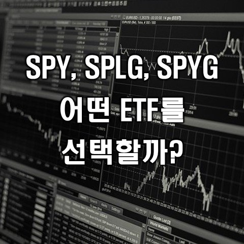  미국 S&P500 지수 추종 ETF:: SPY, SPYG, SPLG 비교(차이점)