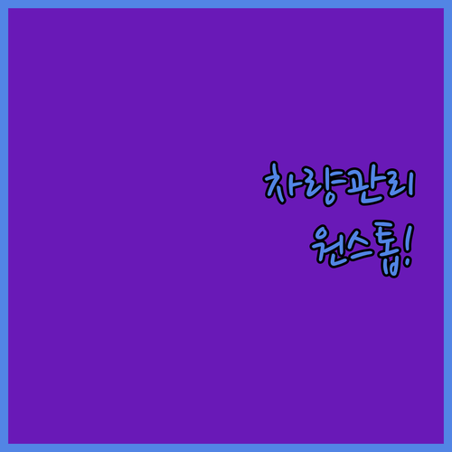 복잡한 차량 관리는 이제 그만! 카슐