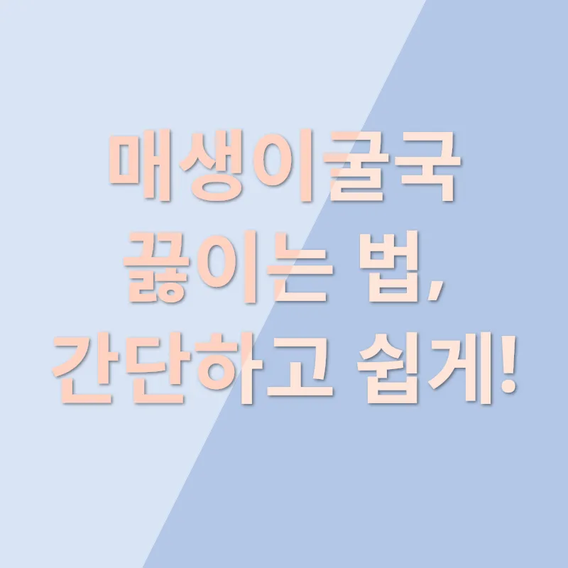 매생이굴국 맛있게 끓이는 법_2