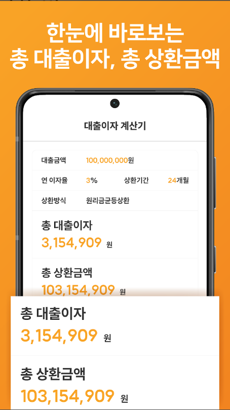 대출이자 계산기