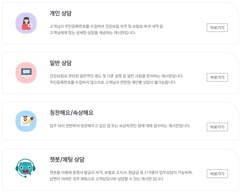 국민건강보험공단 고객센터