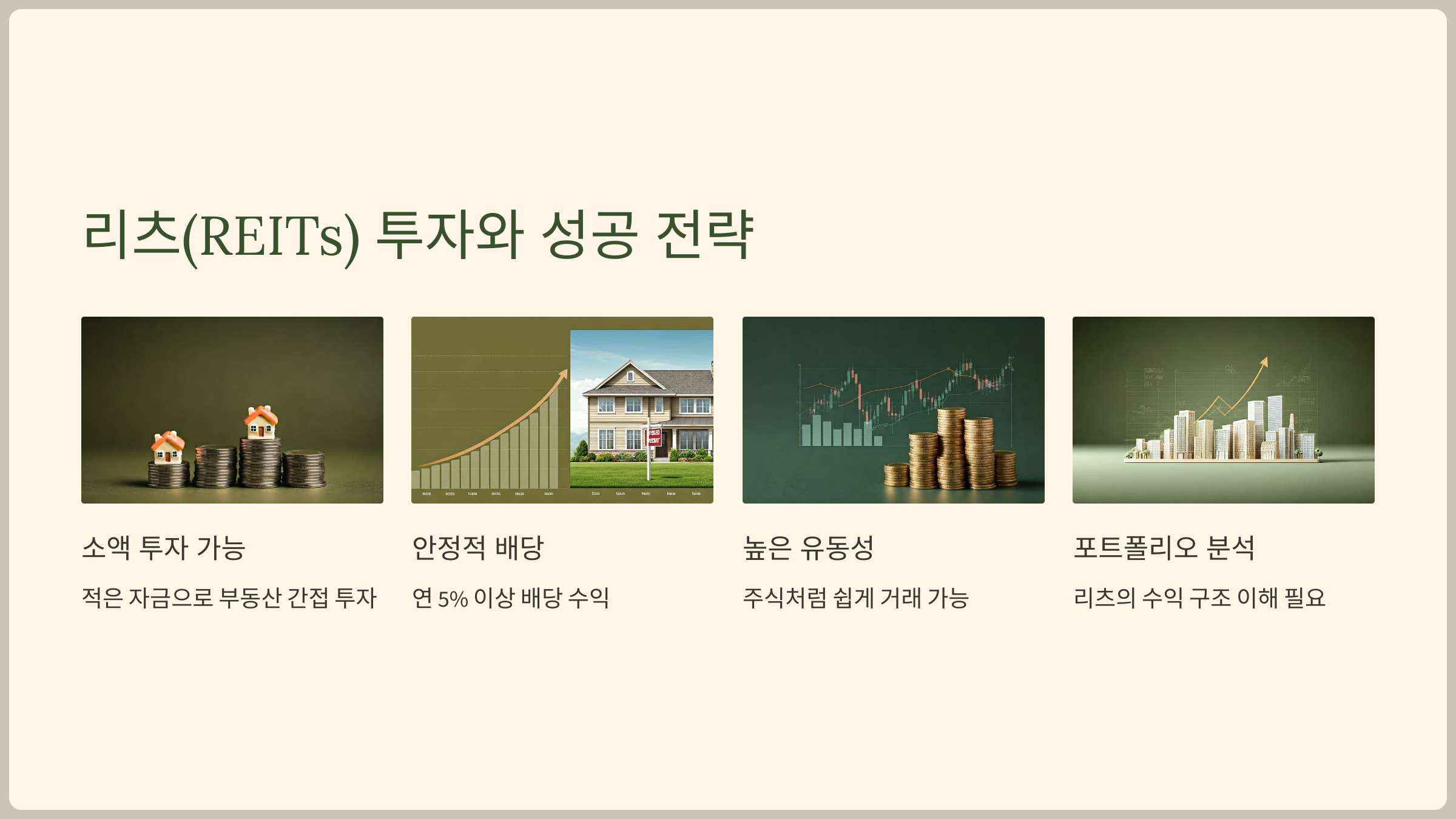 리츠 투자와 성공 전략