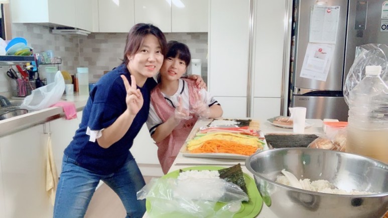 단무지김밥 이미지