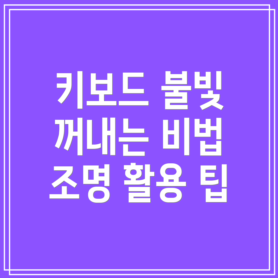 엘지 그램 노트북 키보드 조명