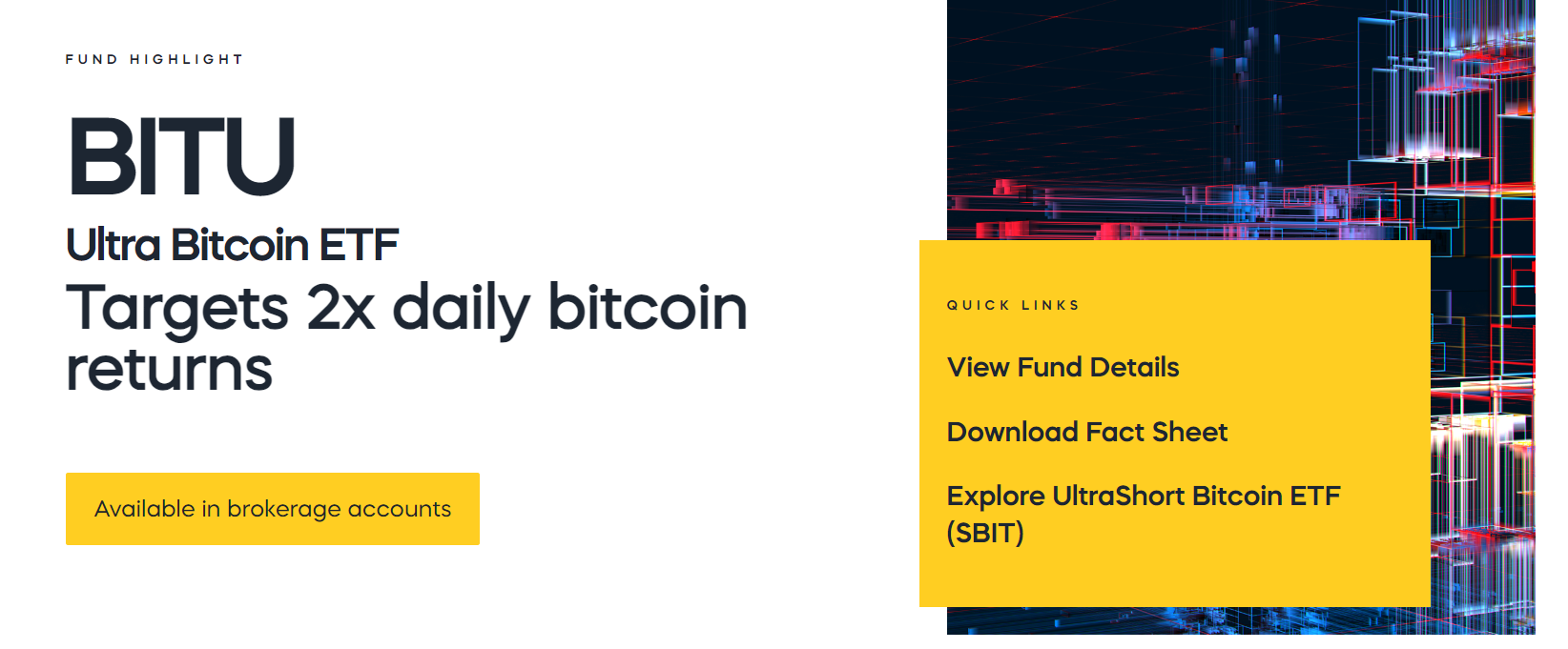 BITU ETF 기본정보