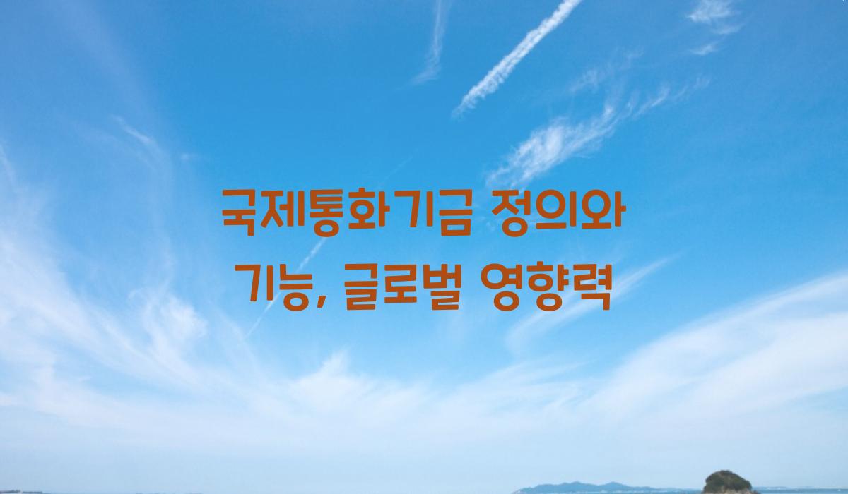국제통화기금 정의